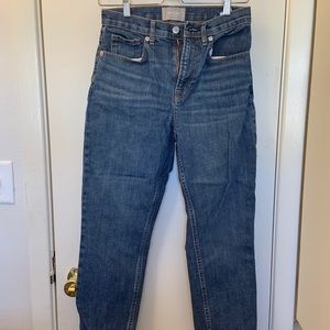 Everlane indigo wash cheeky jeans